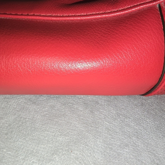 Coach Bette Mini Red Leather Shoulder Bag - Picture 10 of 12